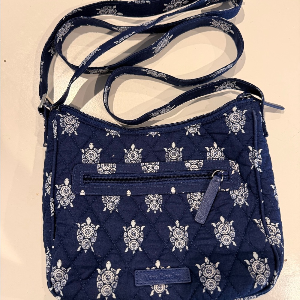 Vera Bradley Navy Turtle Pattern Crossbody Bag